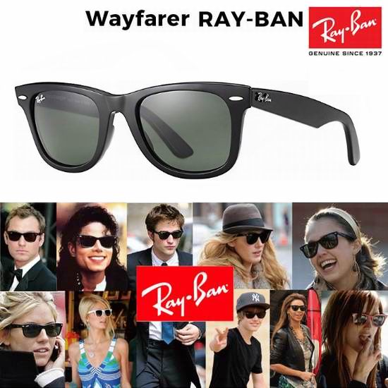  白菜速抢！Ray-Ban 雷朋 RB2140 Original Wayfarer 徒步旅行者系列 54mm 黑色太阳镜3.8折 72.6加元清仓并包邮！