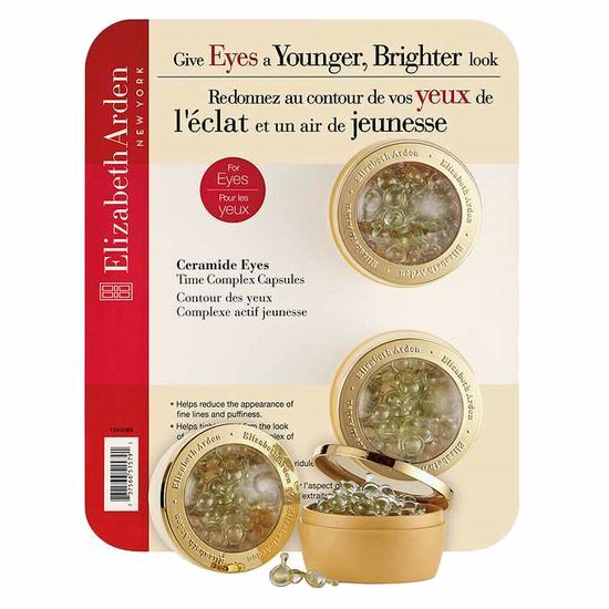 Elizabeth Arden 雅顿 Ceramide Eyes Time 超时空 眼部精华 眼胶（2x60粒） 36.99加元包邮！Costco店内价32.99加元！