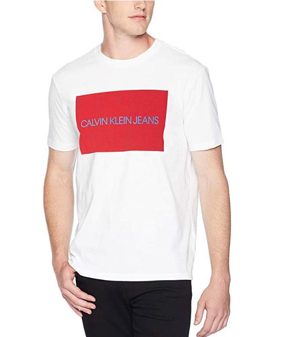 Calvin Klein男士时尚Logo T恤 22.66加元起，原价 39加元