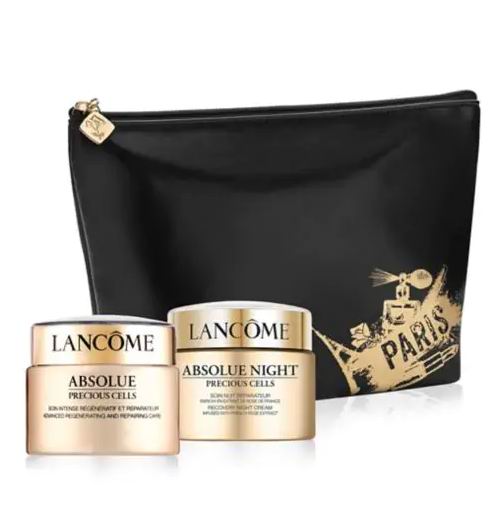  Lancôme 兰蔻菁纯愈颜霜50毫升+晚霜50毫升 3件套 316.8加元（价值 440加元）+送价值168加元7件套大礼包+价值66加元小黑瓶！