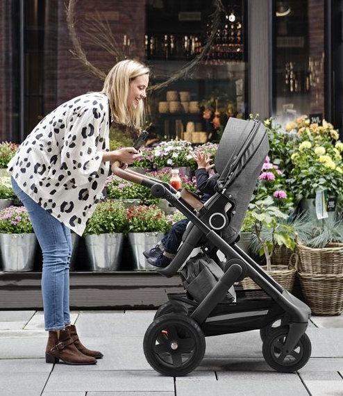  张柏芝Angelababy家宝宝同品牌！Stokke Trailz经典婴儿推车 1189.15加元，原价 1399加元，包邮