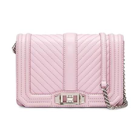  Rebecca Minkoff Love 链条小香风包 粉色款 153.5加元，原价 255加元，包邮