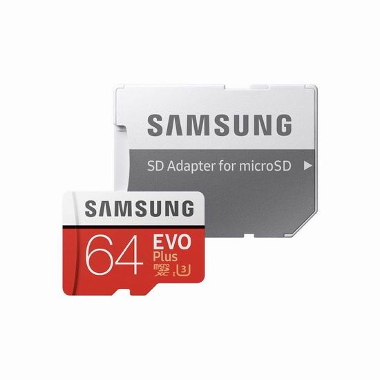  历史新低！Samsung 三星 EVO Plus Micro SDXC 64GB储存卡 20.16加元！送SD转换卡！