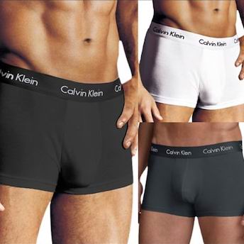  Calvin Klein 男式纯棉平角内裤2件套4.2折 15.45加元起！多色可选！
