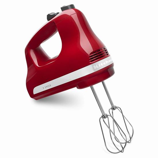  KitchenAid KHM512 5速手持式强力搅拌器5.5折 49.98加元包邮！多色可选！