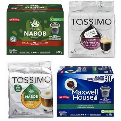  金盒头条：精选 Nabob、Maxwell House、Tassimo 胶囊咖啡5.3折起！