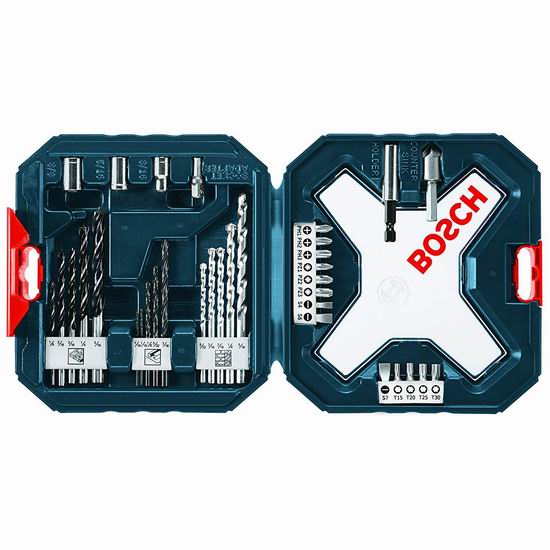  历史新低！Bosch 博世 MS4034 电钻批头+钻头34件套 11.67加元！