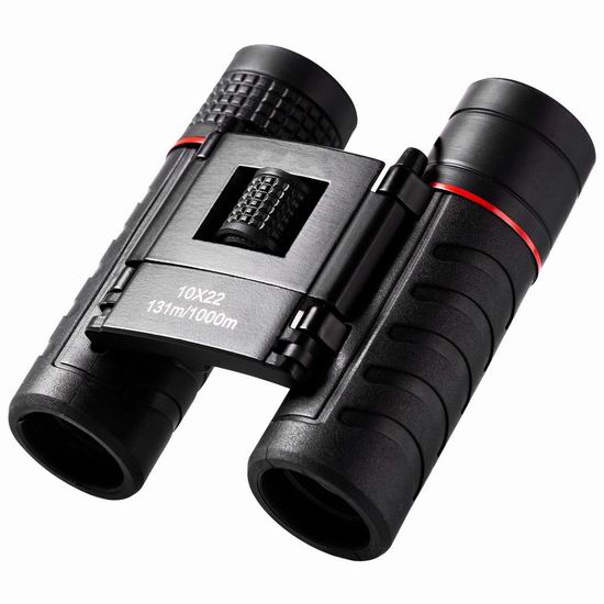  历史新低！Velway 10x22 便携式双筒望远镜 9.99加元清仓！