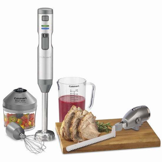  历史新低！Cuisinart 美康雅 Smart Stick 智能变速 手持式可充电搅拌棒超值装4折 99.99加元包邮！