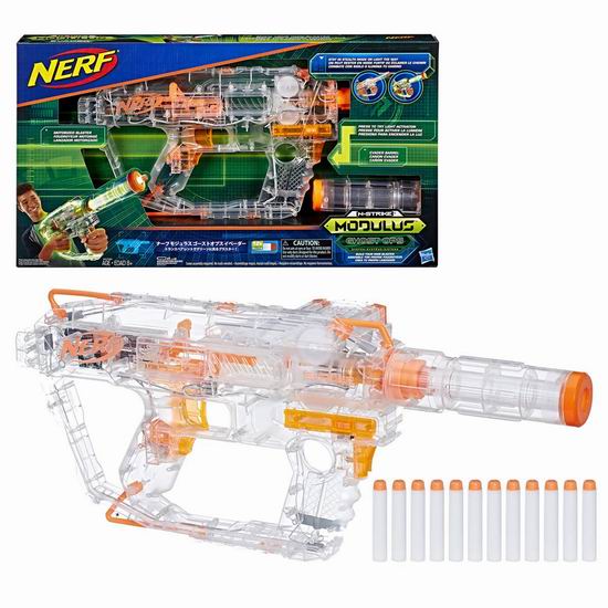  白菜价！历史新低！Nerf Modulus Ghost Ops 荧光炫酷 泡沫海绵玩具枪3.1折 15.72加元清仓！