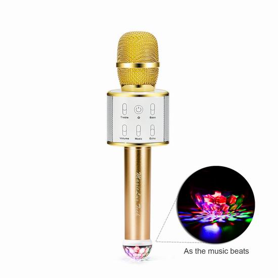  MagicLux Tech Q8 一体式无线掌上KTV/蓝牙音箱/麦克风 20.99加元限量特卖并包邮！2款可选！