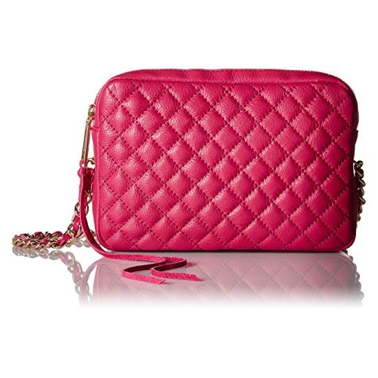  白菜速抢！历史新低！Rebecca Minkoff Flirty 菱格纹 女式真皮挎包2.2折 70.19加元包邮！