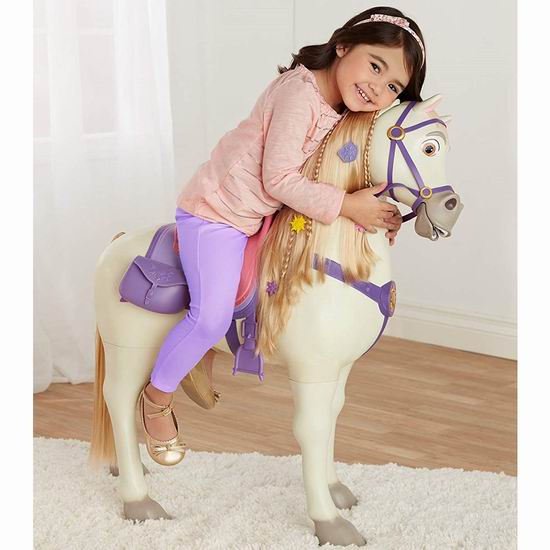  历史新低！Disney Princess Playdate 迪士尼公主 Maximus 巨型白马模型3.6折 73加元包邮！带声效！