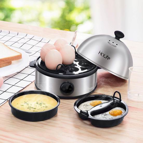  PICTEK 多功能不锈钢快速煮蛋器 25.49-31.44加元限量特卖！2色可选！