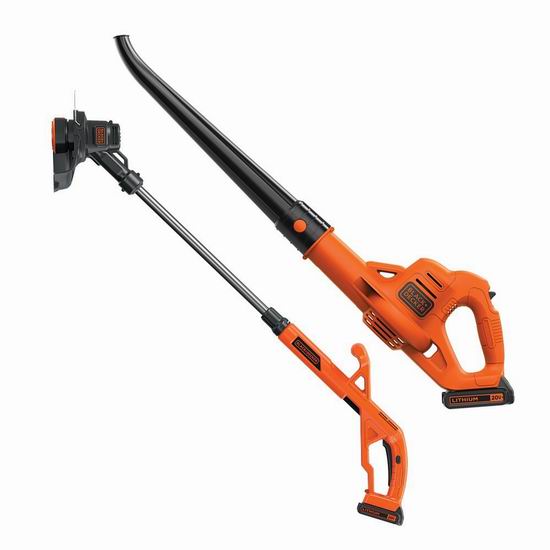  BLACK+DECKER LCC221 20V Max 无绳吹扫机+草坪修边机6.2折 99加元包邮！
