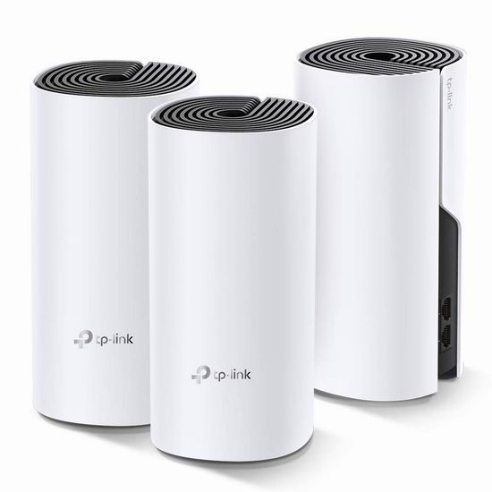  历史新低！TP-Link Deco M4 AC1200 Mesh 家庭Wi-Fi网络覆盖系统3件套4.4折 109.99加元包邮！