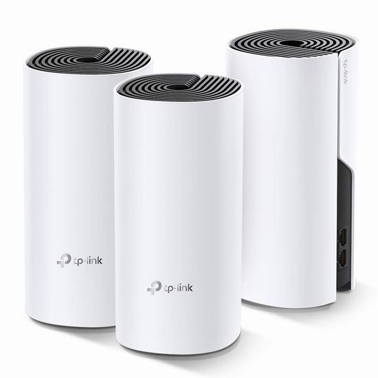  历史最低价！TP-Link Deco M4 AC1200 Mesh 家庭Wi-Fi网络覆盖系统3件套 129.99加元包邮！