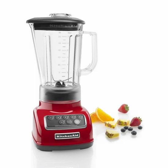  KitchenAid KSB1570 经典款 56盎司5速立式搅拌机5.9折 99.99加元包邮！3色可选！