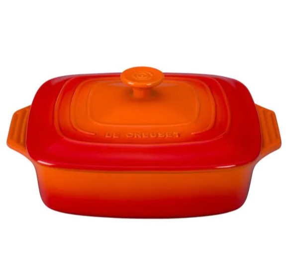  Le Creuset 2.6L 法国珐琅带盖方形砂锅 104.12加元（2色），原价 175加元，包邮