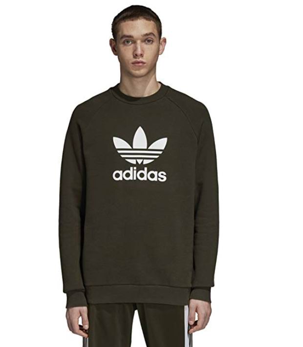  adidas Originals Trefoil 男士纯棉午夜蓝圆领卫衣 39.34加元（L/G），原价 60.23加元，包邮