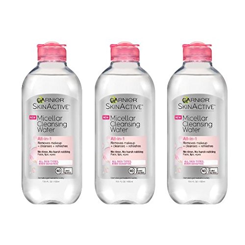  Garnier 卡尼尔全新温和无需水卸妆水 400ml×3瓶  18.22加元（2款可选），原价 29.97加元