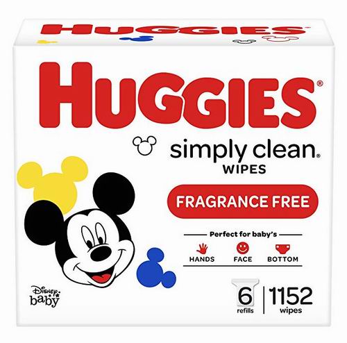  Huggies 好奇 Simply Clean 无香 婴幼儿湿巾纸（1152张） 18.97加元！