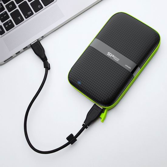  历史新低！Silicon Power A60 军用级防泼水防震 2.5英寸2TB USB 3.0移动硬盘 86.99加元包邮！