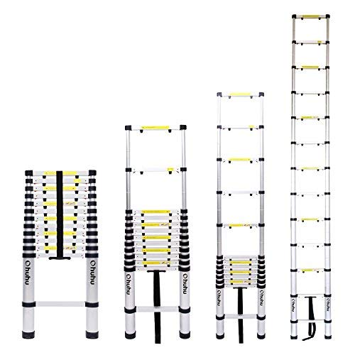  销量冠军！Ohuhu EN131 12.5英尺便携式轻质铝合金伸缩梯 114.99加元包邮！