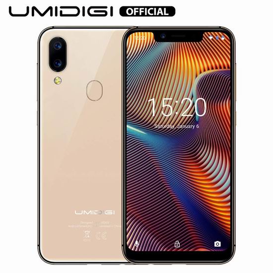  历史最低价！UMIDIGI 优米 A3 Pro 5.7英寸 双卡双待 解锁版智能手机（3GB+32GB） 104.96加元限量特卖并包邮！