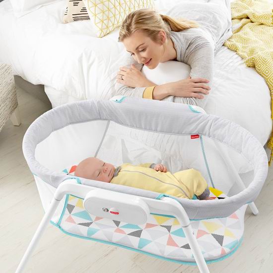  历史新低！Fisher-Price 费雪 Stow N Go 便携式婴儿摇篮5折 49.97加元包邮！