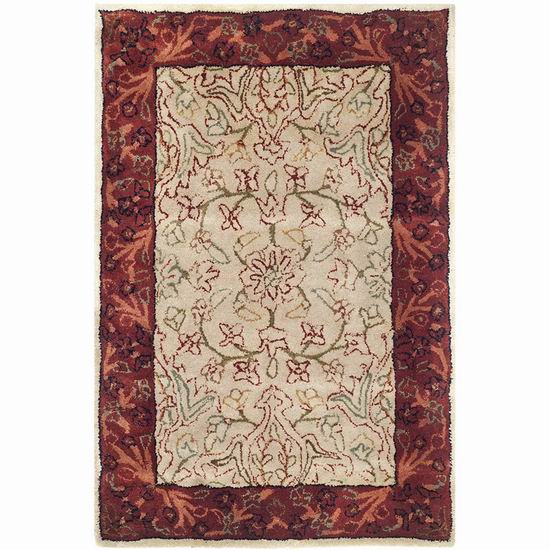  白菜价！历史新低！Safavieh Persian Legend Collection PL533A 手工制作 100%新西兰羊毛小地毯（2x3英尺）3.7折 69.62加元包邮！