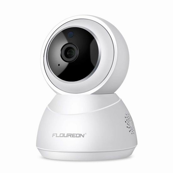  FLOUREON 1080P 小蚁云储存 无线Wi-Fi智能监控摄像头 40.79加元限量特卖并包邮！