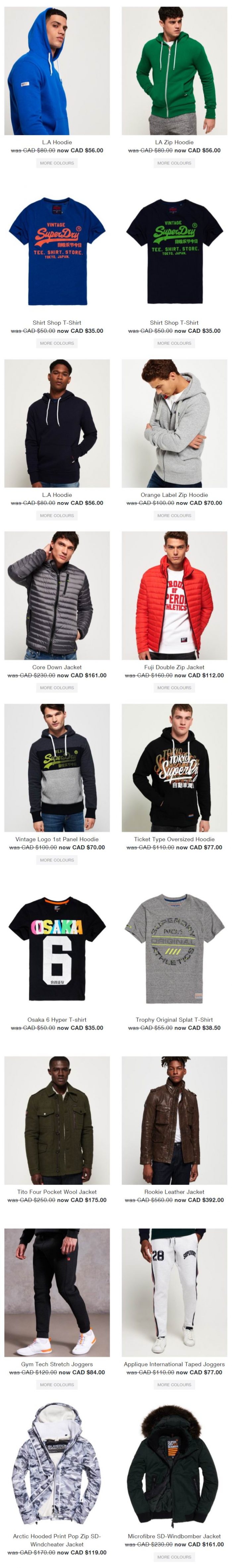 英国 Superdry 极度干燥 精选男女潮款休闲服、卫衣7折+包邮包税！