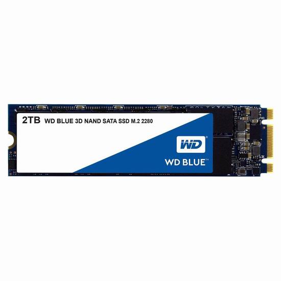  历史新低！WD 西数 Blue 3D NAND 2TB PC SSD固态硬盘 214.99加元包邮！