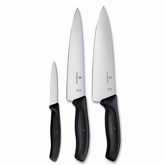  历史新低！Victorinox 瑞士军刀 Classic 经典款3件套厨房刀具 95.9加元包邮！