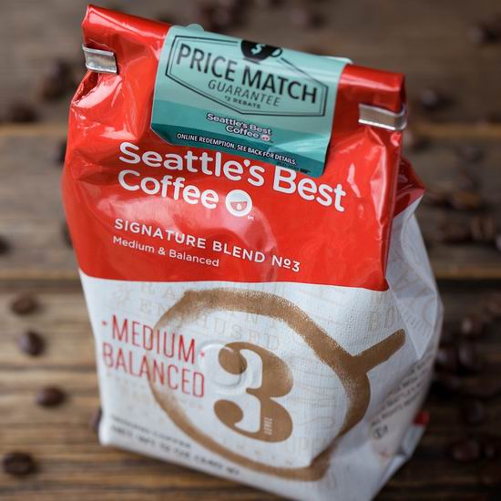  金盒头条：精选多款 Seattle's Best Coffee 烘培咖啡豆/咖啡粉5.3折起！低至4.79加元！