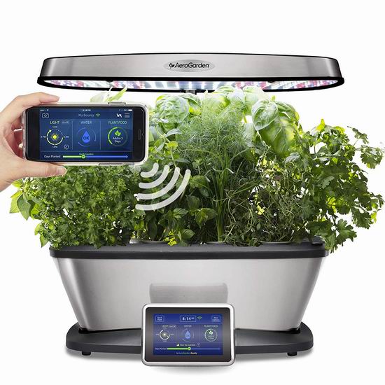  金盒头条：AeroGarden Bounty Elite Wi-Fi版 室内小花园+种子套装5.4折 299.95加元包邮！