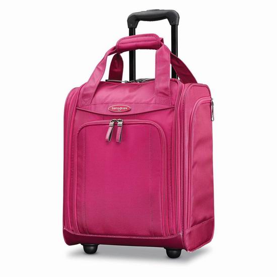  Samsonite 新秀丽 Wheeled Underseater 16英寸粉红拉杆行李箱/登机箱 78.99加元包邮！