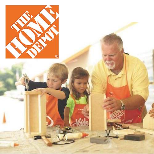  Home Depot 6-7月份免费儿童手工课，及家庭装修免费课程安排一览！