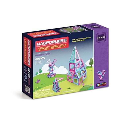  历史新低！Magformers Inspire 益智磁力积木62件套3.5折 44.31加元包邮！