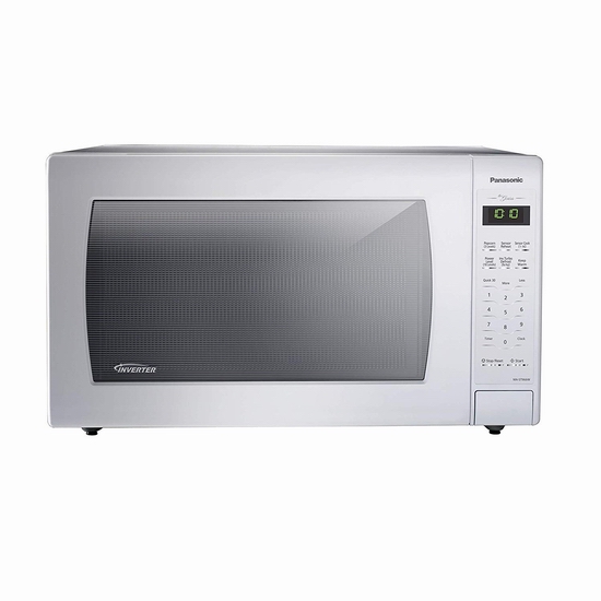  近史低价！Panasonic 松下 NNST966W 2.2 cu. ft. 1200W 白色时尚 变频微波炉 169.99加元包邮！