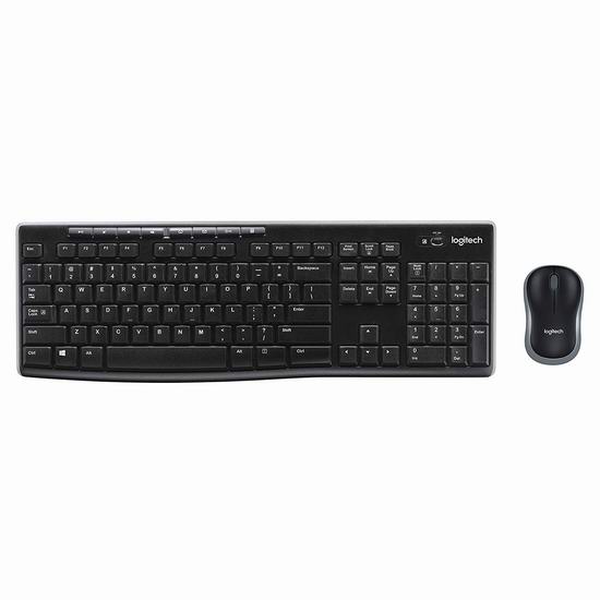  Logitech 罗技 920-004536 MK270 无线光电键鼠套装 29.98加元！