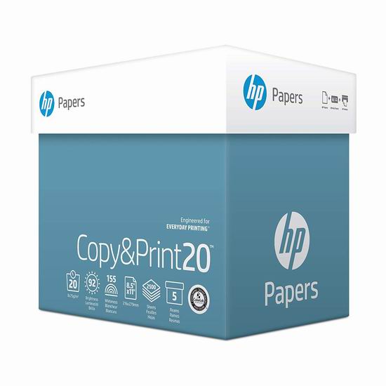  历史新低！HP 惠普 Everyday 2500张打印复印多用途纸 35.99加元包邮！