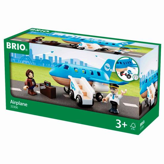  历史新低！瑞典 BRIO Airplane Boarding 益智拼插 木制飞机 27.23加元！