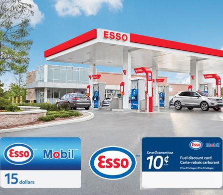  Esso 连锁加油站 15加元加油卡+150加元省油卡仅售134加元！