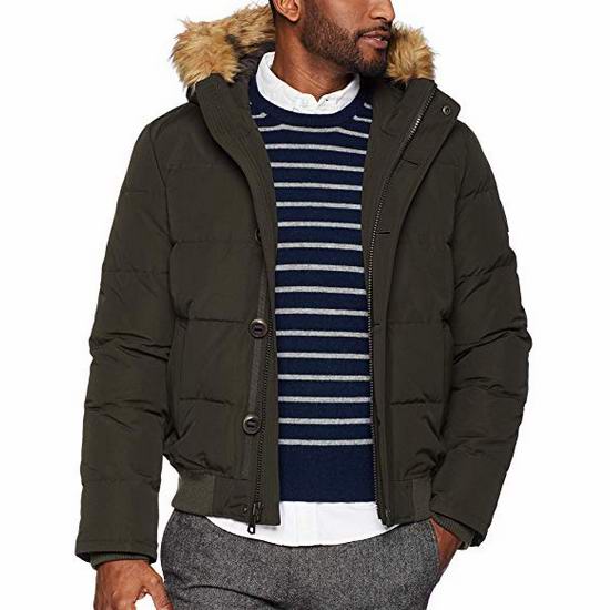 金盒头条：白菜速抢！Tommy Hilfiger Quilted Bomber 男士连帽防寒服1.1折 45.86加元起包邮！多色可选！