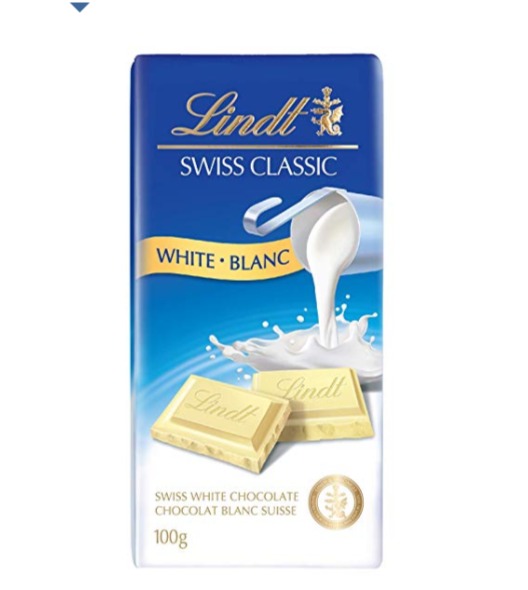  LINDT 瑞士莲白色、经典牛奶巧克力 1.97加元，原价 3.69加元