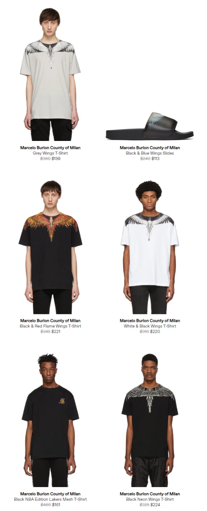Marcelo Burlon County of Milan 爆款大印花T恤3折起特卖!_加拿大打折网