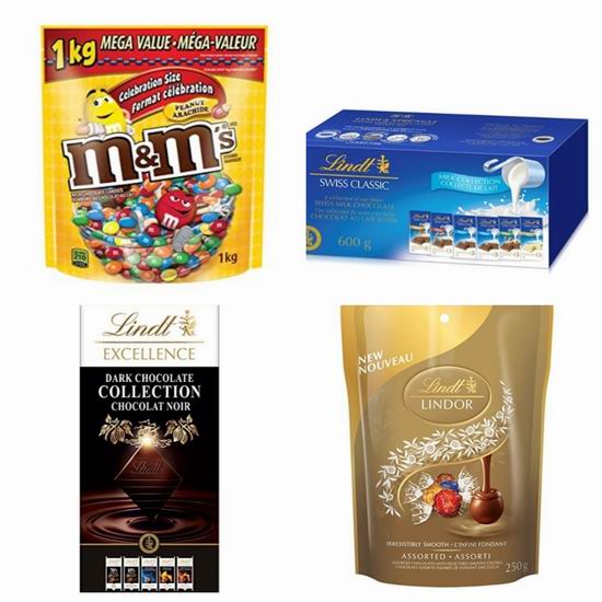  精选 Godiva、M&M's 、Lindt等品牌巧克力、糖果 4.1折起优惠！