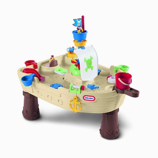  Little Tikes 小泰克 Anchors Away Pirate Ship 海盗船 儿童戏水桌6.7折 74.18加元包邮！